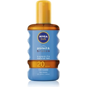 Nivea SUN Protect & Bronze олио за слънце SPF 20 200ml