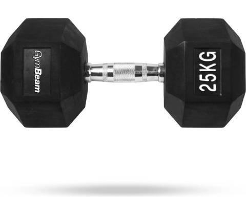 GymBeam Jednoručka Hexagonal 25 kg