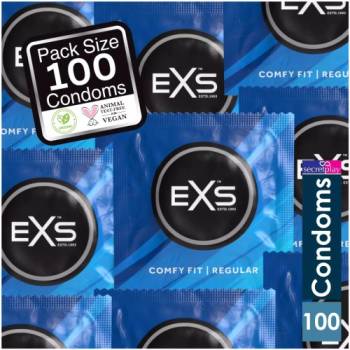 EXS Condoms 100 бр. Анатомични презервативи EXS Regular