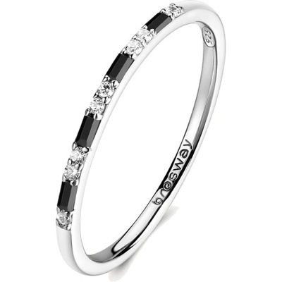 Brosway strieborný prsteň Fancy Mystery Black BWFMB128