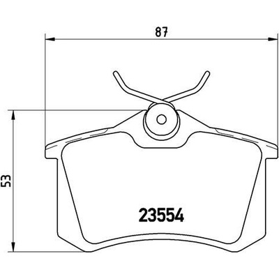Sada brzdových destiček, kotoučová brzda BREMBO P 85 020