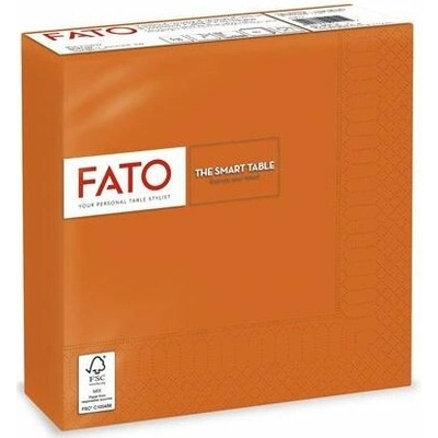 FATO Ubrousky 1/4 ohyb 33x33cm Smart Table oranžová 50ks