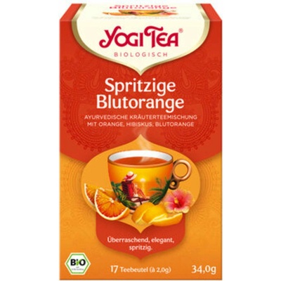 Yogi Tea Bio čaj s červeným pomarančom 17 čajových vrecúšok