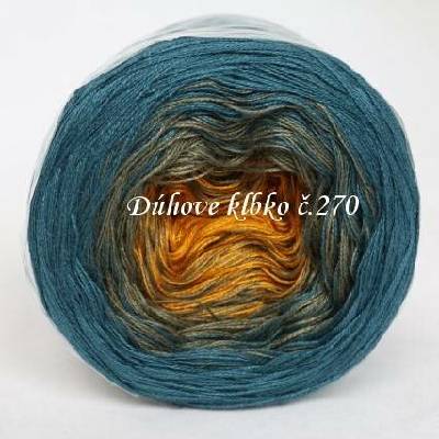 Duhové klubíčko 270, 3nitka 750 m