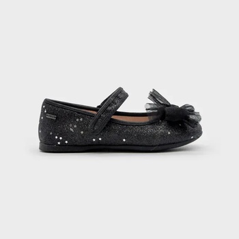 Mayoral Официални обувки с каишка в черен цвят с блясък за момиче Mayoral