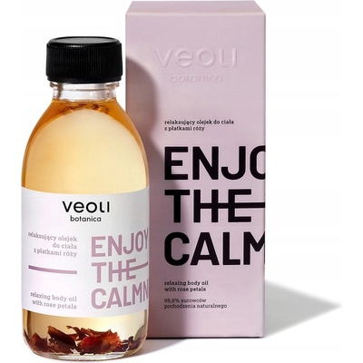 Veoli Botanica Enjoy The Calmness Relaxing Body Oil with Rose Petals relaxační tělový olej s plátky růže 150 ml