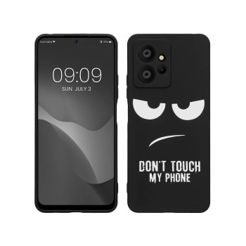Image 1 of kwmobile Калъф с дизайн don't touch my phone за Xiaomi Redmi Note 12 (4G) - черен