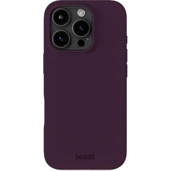 Holdit Калъф Holdit - Silicone, iPhone 16 Pro, Deep Plum (7330985169960)