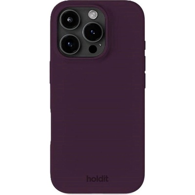 Holdit Калъф Holdit - Silicone, iPhone 16 Pro, Deep Plum (7330985169960)