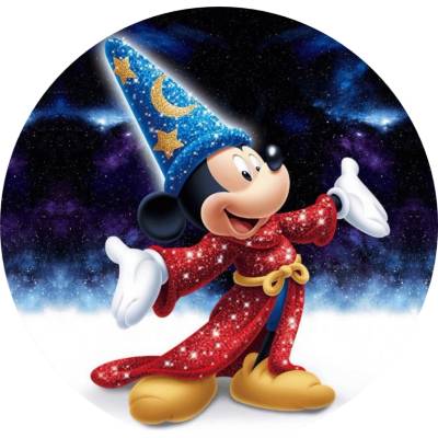 1x Mickey Mouse – čaroděj Fantazie pod hvězdami – jedlý papír na dort – Hledejceny.cz