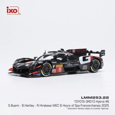 Toyota GR010 Hybrid 6h Spa 2025 8 Buemi Hartley HirakawaIXO 1:43