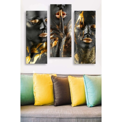ASIR Nástěnné obrazy ŽENA V ČERNÉM 70 cm MDF
