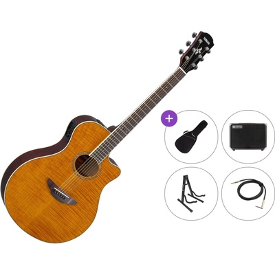 Yamaha APX600 Premium SET Amber Електро-акустична китара Джъмбо