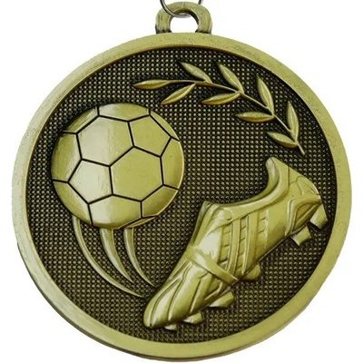 ETROFEJE medaila MS6 Z/S/B futbal medaila MS6 Z futbal 70mm