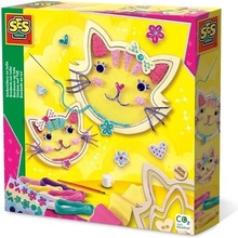 SES Vyšívání na tylu kočky kreativní sada