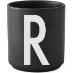 Design Letters Чаша халба aj буква r порцеланова черна (10204000r)