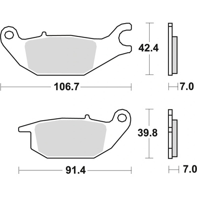 TRW LUCAS TRW ZF brzdové destičky KH343 organické HONDA CBR 125 04-10, XL 125 V VARADERO 01-13, YAMAHA YZF 150 14-, zadní – Hledejceny.cz