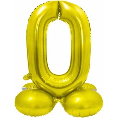 Lepaso Fóliový balónek Číslo 0-9 stojící zlatý SMART 72 cm%