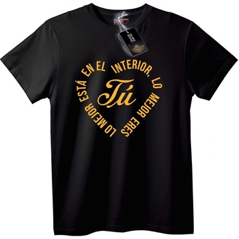 NOONEBRAND Тениска The Best is Inside You - M, Black