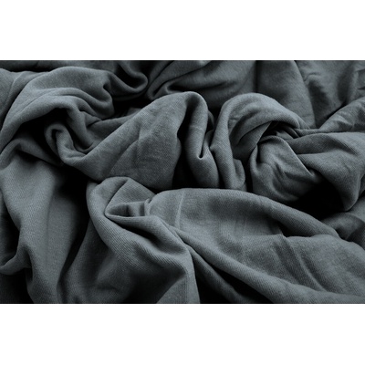 TOP Q jersey prosteradlo TMAVÉ ŠEDÉ bez dekoru 200x220
