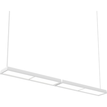 Louis Poulsen Висяща лампа Slim Box Suspended Double LED 3000K с микропризматичен дифузер Управление за осветление Dali бяла (5741104859)