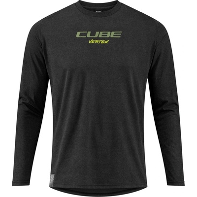 Cube MTB Round Neck FLOW L/S black