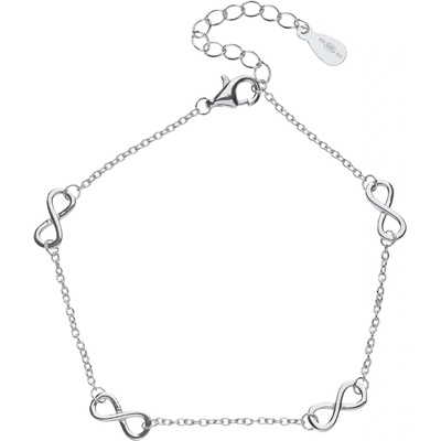 Bealio 11057 stříbrný náramek NEKONEČNO 16+3 cm 03-11057-0548