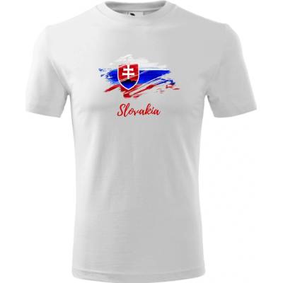 Tričko Slovakia biela