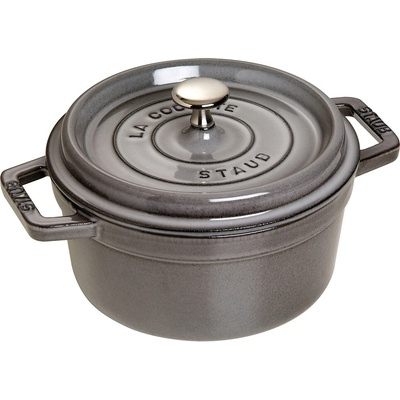 Staub Cocotte hrniec okrúhly 30 cm 8,35 l sivý