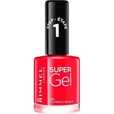 Rimmel London RIMMEL Super gel, lak na nechty s 3D efektom 045 Flamenco Beach 12 ml, 045 Flamenco Beach