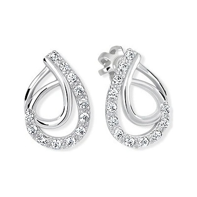 Soliter Pôvabné strieborné náušnice so zirkónmi 436 001 00555 04