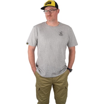 Black Cat Tričko Grey Marl