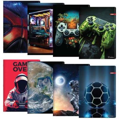 Тетрадка Junior Game А4 40л. м. к. редове (1120761-18444C)