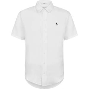 Jack Wills Риза Jack Wills Men's Short Sleeve Plain Shirt - White