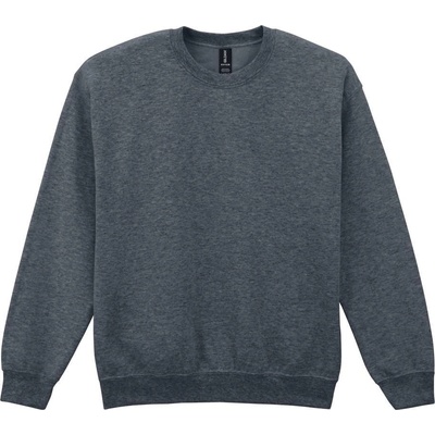 unisex mikina bez kapuce HEAVY BLEND grafit černý žíhaný