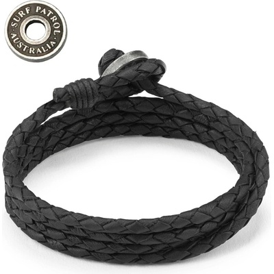 Daniel Dawson pánský kožený náramek Sergio Black NR-LB205 černá