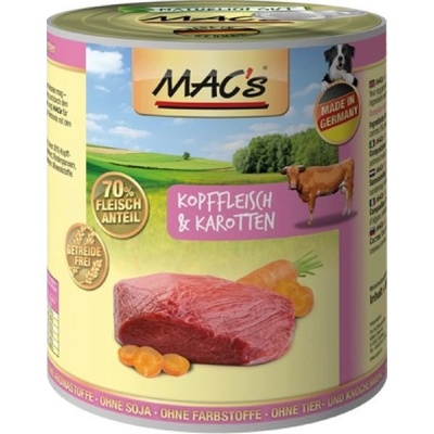 MACs Dog hovädzie mäso a mrkva 800 g