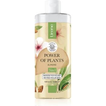 Lirene Power of Plants Almond мицеларна вода 3в1 с успокояващ ефект 400ml