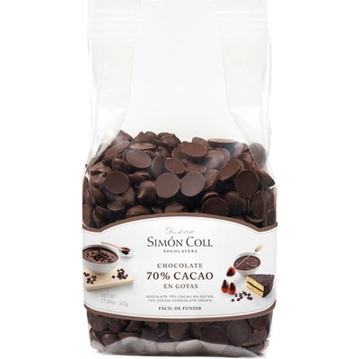 Simón Coll Čokoládové dropky zo 70% čokolády 0,5 kg