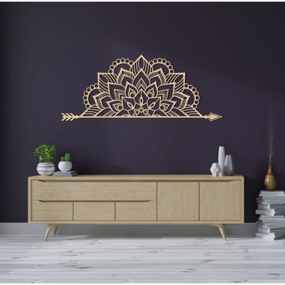 Mandala na stenu z dreva - ARONV 4456 HDF0492