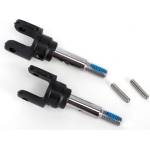 Traxxas Stub axles, front, heavy duty (2)/ yokes (2)/ pins (4), TRX6854X (TRX6854X)