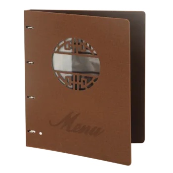 Image 1 of Horecano - Папка за меню с метален клипс кафява (HC-93830) (0193830)