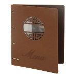 Horecano - Папка за меню с метален клипс кафява (HC-93830) (0193830)