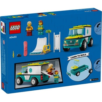 Image 1 of LEGO® City - Emergency Ambulance and Snowboarder (60403)