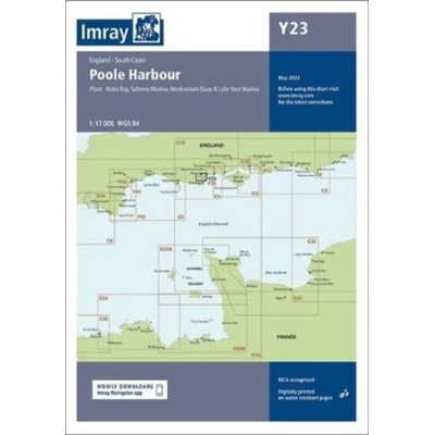 Imray Chart Y23 - Poole Harbour Imray Sheet map folded