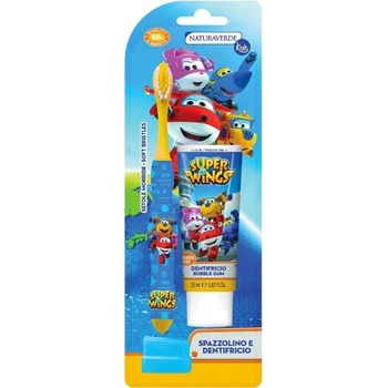 Image 1 of Naturaverde SuperWings Детска четка и паста за зъби 25мл