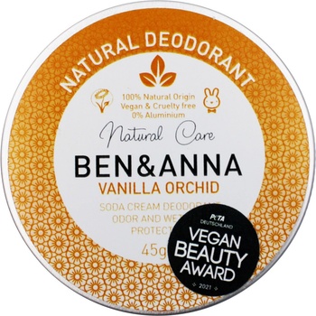 Ben & Anna krémový dezodorant Vanilková orchidej 45 g