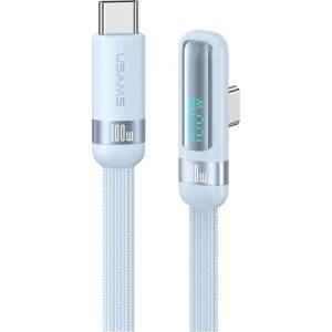 USAMS Кабел USAMS US-SJ653 PD 100W USB-C/USB-C 1.2m, син (Usa001721)