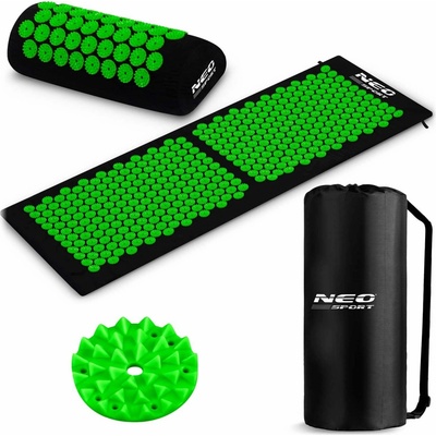 Neo-Sport Akupresúrna podložka s hrotmi NS-901 čierno-zelená