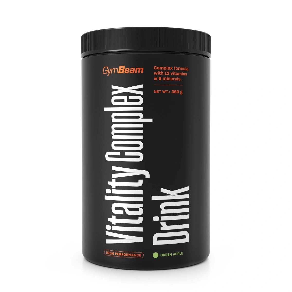 GymBeam Vitality Complex Drink 360 g зелена ябълка